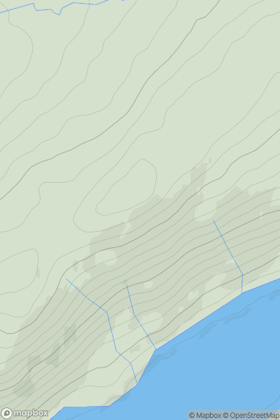 Thumbnail image for Cnoc na Seamraig [Inveraray to Crianlarich] showing contour plot for surrounding peak